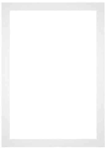 yd. Passepartout 70x100 cm - Ausschnitt für Bildformat 61x91.5 - Weiß | Your Decoration, Säurefreier Museumskarton 630 g, Außenmaß 70x100 cm, Ausschnitt 61x91.5 cm, Schrägschnitt