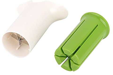 Jadeshay Cucumber Slicer,Vegetable Fruit Cutter Strawberry Carrot Cutter Multifunctional Dispenser Set 2 Pieces Combination Slicer Tools for Kitchen Creative Fruit Salad Strip Cutting Divider