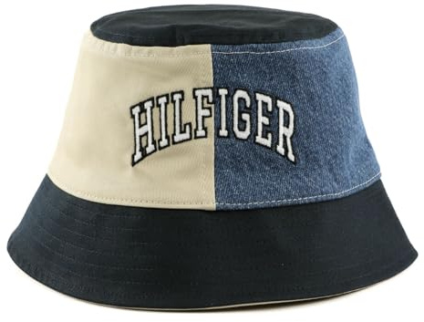 Tommy Hilfiger Hut Youth Varsity Reversible Bucket Hat Savannah Sand/Denim blau