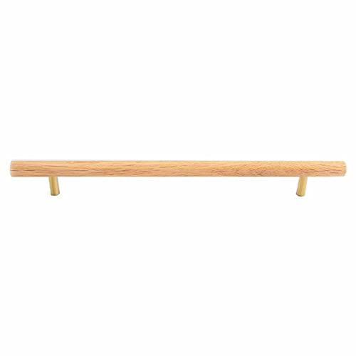 COTBY Schrankgriff Holzgriffe Möbelknauf Kommode Schranktürgriff für Küche Schublade Kleiderschrank Solide Moderne Hardware Zug Badezimmer Möbelgriffe, Eiche (Lochabstand 320 mm) (Lochabstand 224 mm)