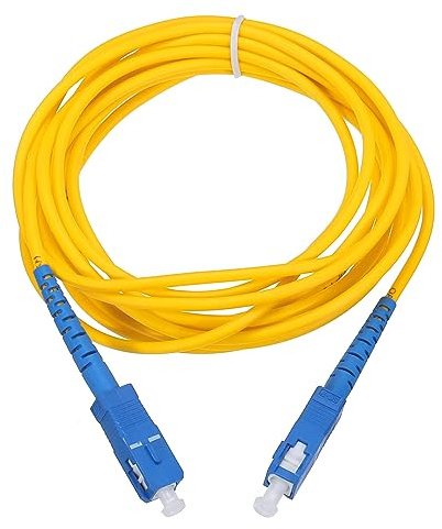 sourcing map Cable de conexión de fibra óptica simplex monomodo de 9.84 pies SC a SC para centros de datos, router, interruptores, transceptores
