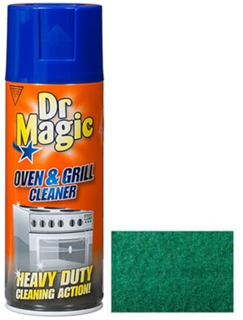 Dr Magic Oven and Grill Cleaner Spray (1X 390 ml)- Effortlessly and Effectively Remove All Stubborn Food Residues and Grease from Oven and Grill