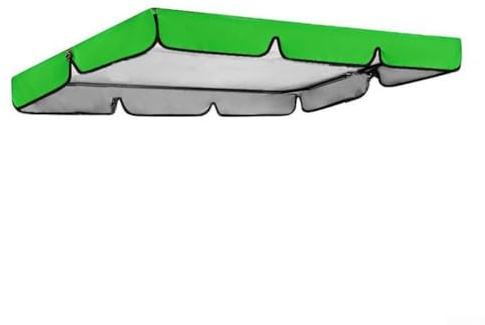 Swing Chair Canopy Replacement, 190T Replacement Garden 2 & 3 Seater Swing Seat Canopy Cover for Swing Chair Top-Hammock Cover(164 * 114 * 15cm green)