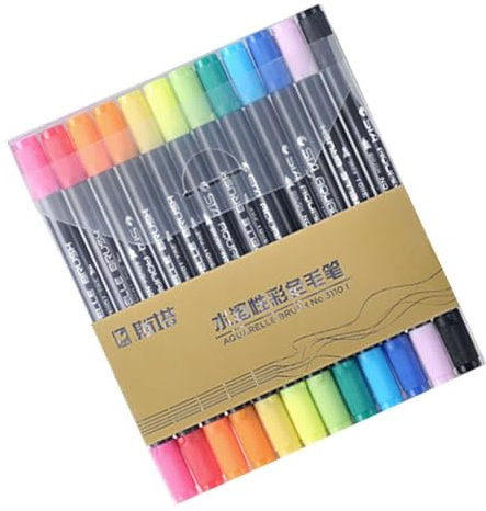 BELLIFFY 12stücke Doppelendige Marker Stifte Für Junge Mädchen Aquarellmarker Mit Flexibler Spitze Sicher Und Langlebig