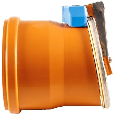 ScarMaxx - Valvola antiriflusso DN 110 con valvola in acciaio inossidabile - Protezione contro il riflusso durante forti piogge, protezione contro roditori e odori sgradevoli - in robusto plastica