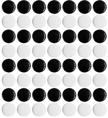 BESPORTBLE Go Chess pieces Set 360 Black and White Go Stones for Game Board Smooth Surface Board Game Beads Compact 2.20 X 2.20 X 0.80 cm pieces for Home Play