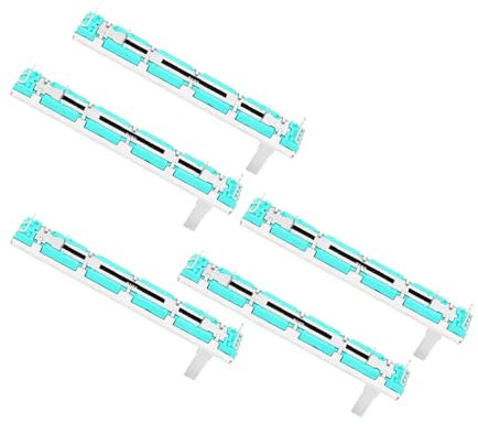 Doppelkanal -Folie Potentiometer 5pcs, Stabile Leistung, Breites Arbeitstemperaturbereich, für Lautstärkereinstellungsbild, Einfach zu Bedienen, Potentiometer, Slide Potentiometer,