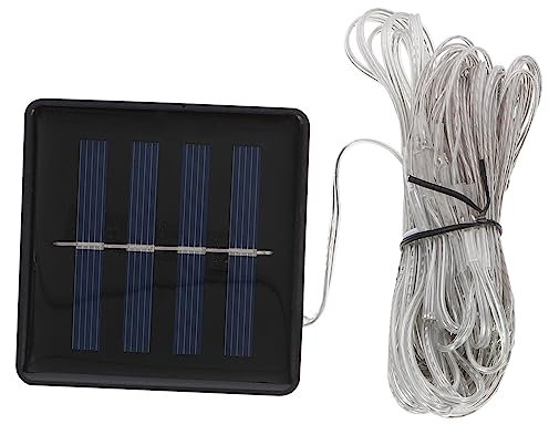 HANABASS Solar Umbrella Light String Outdoor Parasol String Lights White Led Strip for Garden Patio Decoration Solar Powered Outdoor Lighting