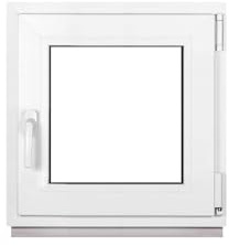 Framex Kellerfenster Fenster Kunststofffenster Weiß Breite x Höhe 60 x 60 cm (600 x 600 mm) 3-Fach (32 mm) Dreh Kipp DIN Links - Premium