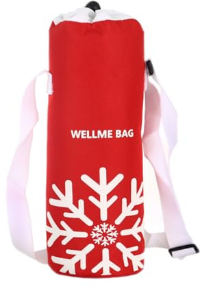 Aniyan Kühltasche für Flaschen 1,5L mit Tragegurt, Isolierte Tragetasche für Wasserflasche, Thermotasche für Getränke, Umhängetasche für Outdoor, Reisen, Picknick,Rot A