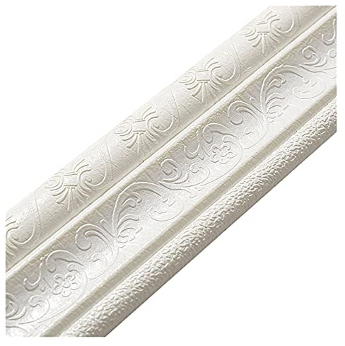 DQZRTUECA Borde de papel tapiz autoadhesivo 3D multicolor(Bianco)