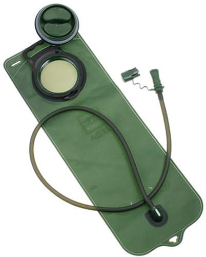 MonoSora Sacca idrica da 3 litri con boccaglio in silicone a prova di perdite, tubo per bere a mani libere per escursionismo, ciclismo, verde