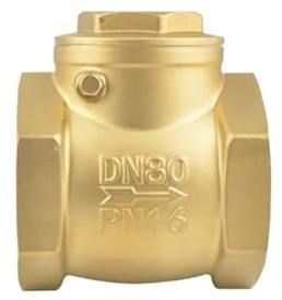PYSyansu 1 Stück 3-Zoll-Rückschlagventil aus Messing – Innengewinde, for Wasser, Öl und Gas – Robustes horizontales Bauteil