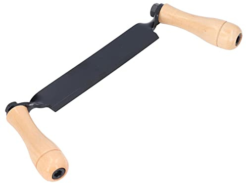 ERYUE Couteau à Tirage Droit, Manche en Bois en Acier au Tungstène Durable, Outil de Rasage pour les Menuisiers, Poteau de Clôture (10 pouces)