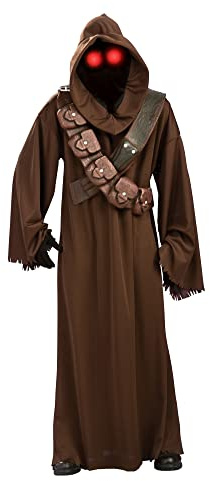 Rubies Herr Star Wars Jawa-kostym, standard, brun, bröst 112 cm, midja 76–86 cm halloween