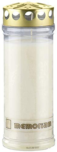 20 Stück Grablichtkerze Hell 20x7 cm - 3798 - 7 Tage Brenndauer – (Ewiglicht-Ölkerze) - Grabkerze