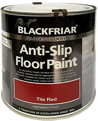 Blackfriar Anti-Slip Floor Paint Indoor or Outdoor 1 Litre Tile Red