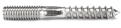 Stockschraube/Gewindeschraube M8 x 60mm aus Edelstahl V2A, für Holz inkl. metrischem Gewinde (M8 x 60mm, 8 Stück)