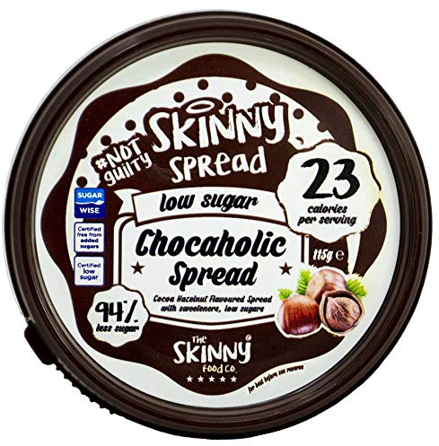 The Skinny Food Co. Chocaholic Hazelnut Flavoured Spread, 400g, Chocolate, 1 Count