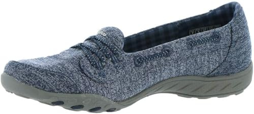 Skechers Women's Breathe-easy - Good Influence, Navy, 6.5