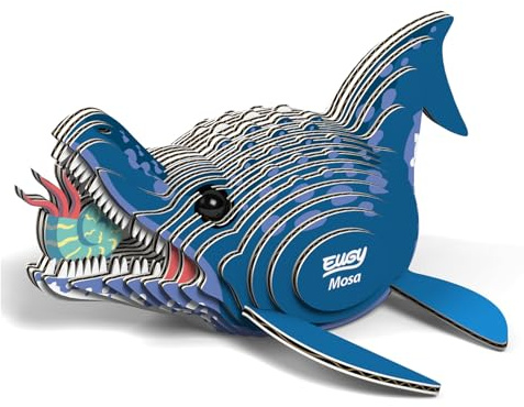 Eugy Mosasaurus Dinosaurier 3D Puzzle - 25 Stück Umweltfreundliches Lernspielzeug Puzzle für Jungen, Mädchen & Kinder ab 6 Jahren