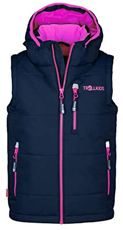 Trollkids Kids Narvik Vest XT 152, navy/pink