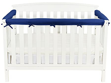 Surakey Bettkantenschutz Für Kinderbetten - Kantenschutz Baby Babybett Umrandungen Nestchen Kopfschutz Gitterbett Umrandung 132x17 cm - Schutz Für Bettrahmen Kantenschutz Kinder Babybett