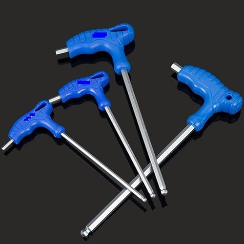 Generic Chiave Inglese Chiave a Braccio Lungo Chiave a Brugola Chiave Esagonale Chiave Esagonale Tipo T Chiavi Strumenti di Riparazione di Biciclette 1Pc (Size : 5mm Ball)