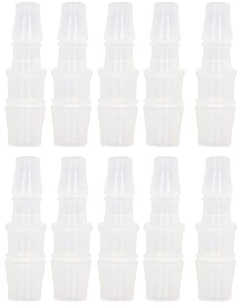 10 Stück Schlauchstutzen Reduzierstück, PP Kunststoff Aquarium Luftpumpen Adapter für Silikon Schlauch Anschluss(7.9-11.1)