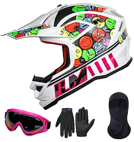 Youth ATV Helmet Kids Dirt Bike Helmet Motorcross BMX Off Road Motorbike Go Kart Casco DOT ECE Model-Z705