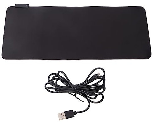 Large RGB Gaming Mousepad - Extended Soft LED Mousepad - Non-Slip Rubber Base - USB Powered