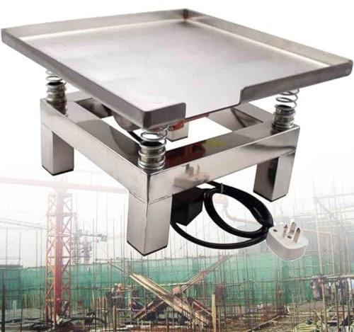 CGLYYDS Betonrüttler Vibrationsplatte,Betonrüttler,Blasenentferner,Elektrischer Betonrüttler für Hausbau, Brückenbau, Straßenbau,50 * 50cm