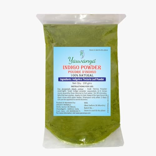 Yauvanya Pure Indigo Pulver für die Haare - 100 Gms