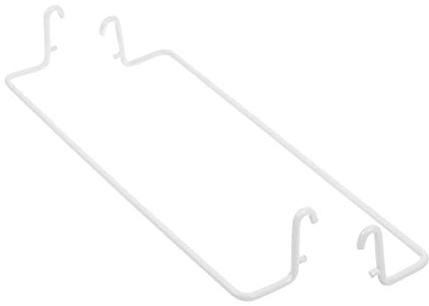 VINTORKY 2piezas Soportes Extensibles Para Toallas De Acero Inoxidable Para Tablero Perforado Ganchos Para Colgar Trapos Cocina y Baños Compatible Con Tableros Estándar Blanco
