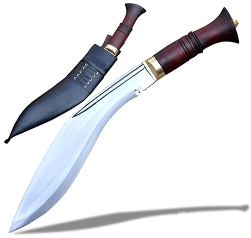 Echtes Gurkha-Kukri-Messer-Khukuri-30 cm langes Khukuri-Messer aus dem Zweiten Weltkrieg, geschmiedete Machete, echt funktionsfähig, aus Nepal