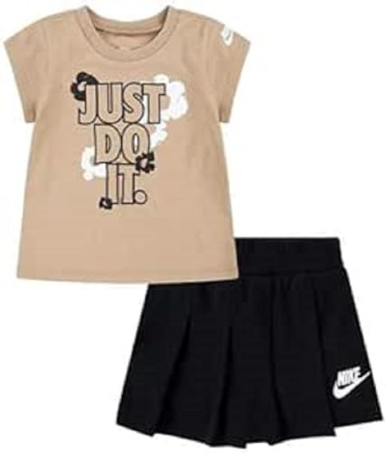 Nike COMPELTO BAMBINA FLORAL SKORT SET 36L814 (BEIGE, 2-3 YEARS)