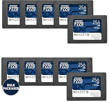 Patriot P220 P220 Confezione da 10 dischi SSD interni SATA 3 2,5 256 GB