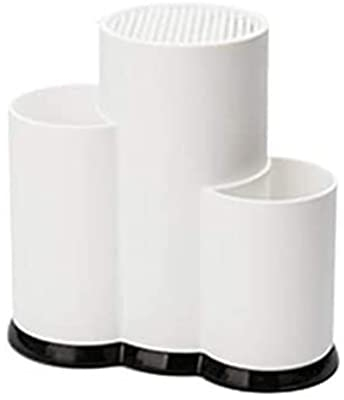 Support à couteaux Bloc à couteaux Porte-ustensiles multifonction Bloc à couteaux PP Égouttoir à couverts Boîte de rangement Cuillère Fourchette Organisateur de cuisine Rack Organisateur de couteaux