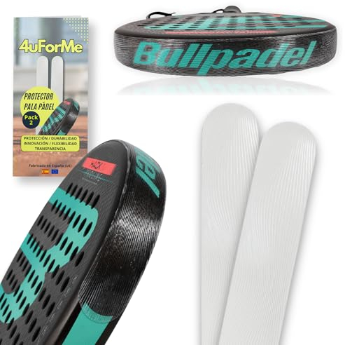 4uForMe Protector Pala de Padel - Protector Pala Padel Transparente con Textura Rugosa [ Pack 2 y 3 uds ] Padel Accesorios - Protector Padel Duradero, Flexible, Ligero y Resistenten. 35 x 370 mm (3)