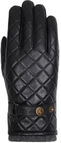 Schwartz & von Halen Handschuhe Herren - Smith (schwarz) - Leder - 100% Schafsleder (Nappa) - Feinstes Kaschmir (15%) und Wolle (85%) - Schwarz