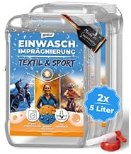 Zum Einwaschen I Qindoo Textil-Einwaschimprägnierung I Imprägnier Waschmittel für Textilien, Outdoor-Bekleidung, per Handwäsche oder Waschmaschine (10 Liter)
