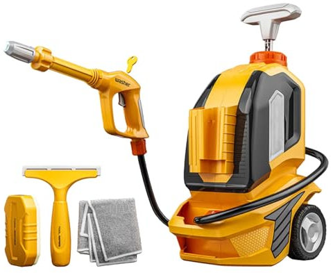 Power Tools Kinder-Autowaschanlage Spielzeug-Set, 26 cm x 38 cm, Gelb, ab 3 Jahren