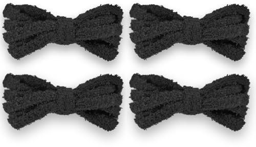 UamGlsob 2 Paia Lacci Piatti Spessi 10mm in Peluche Morbido, Stringhe Soffici Sostituzione per Sneaker, Comodi e Fluffy Laces
