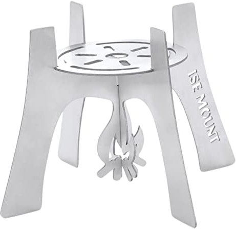 ibasenice Stainless Steel Stove Stand for Outdoor Camping Lightweight Portable Stove Rack Bracket Camping Accessory for Gas