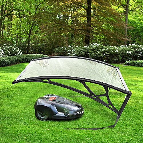 Garage für Mähroboter, Schutz gegen Witterungseinflüsse und Sonnenstrahlen, wasserdicht, einfache Installation, Zubehör für die Serie Mähroboter (transparent)