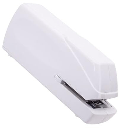 Hkfgdjdl Agrafeuse électrique automatique Capacité de 20 feuilles Alimentation par piles pour bureau école Papeterie Fournitures