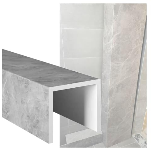 XILYZMO Tamaño Personalizado Kit Cubierta Tubería PVC Interiores Exteriores Ocultador Tuberías Bajo Fregadero Resistente A Rayones Forma U/L Cubierta Tubería para Baño