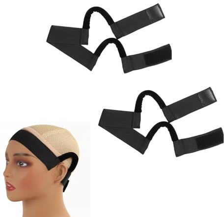 Wig Grip Headband with Ear Cut Outs,2 Pack 3.5cm Soft Elastic Melting Band for Lace Front & Headband Wigs | Non-Slip Adjustable Wig Band to Hold Wig Securely in Place