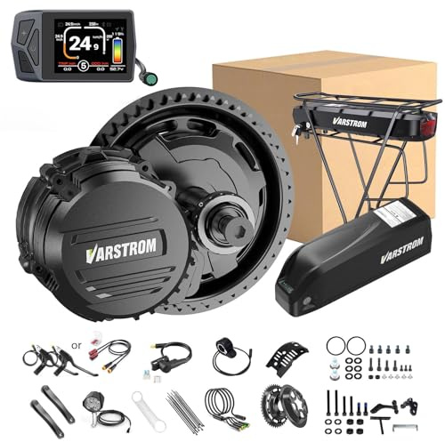TSDZ-2B Z8 TSDZ16 Ebike Kit Moteur Central, Kit Conversion Velo Electrique | 36V 48V 250W,Moteur avec Capteur de Couple, avec écran et Batterie Optionnels, Tong*/sheng pour BB 68-73mm MTB