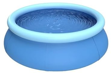 rightclick Inflatable Swimming Pool | Outdoor Family Garden Swimming Pool | Inflatable Paddling Pools for Kids Toddlers Adults | Fast Set Ground Swimming Pool & Large Round Summer Pool. (6ft)